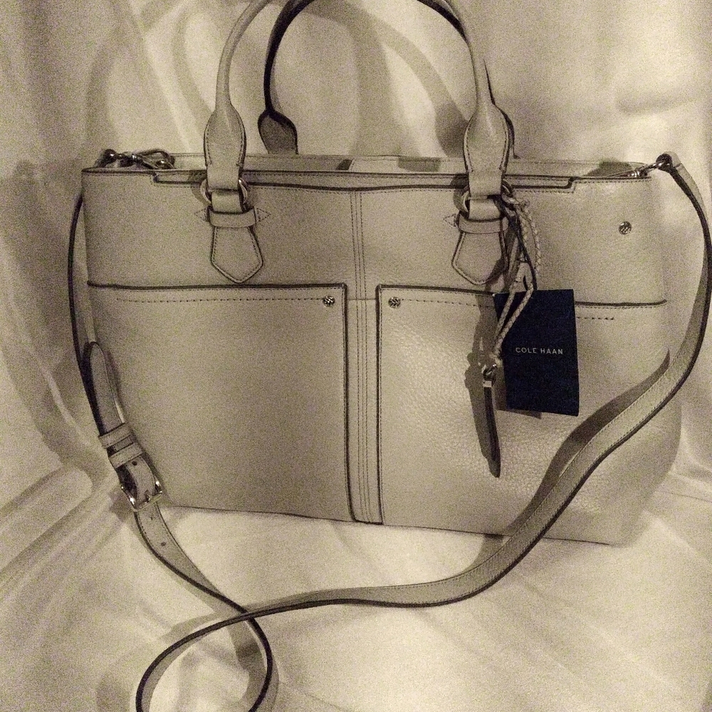 Cole Haan Gray Leather Purse